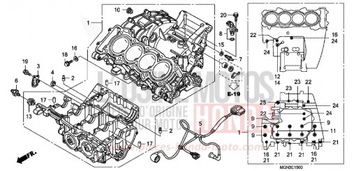 CARTER MOTEUR CBF600NA de 2010